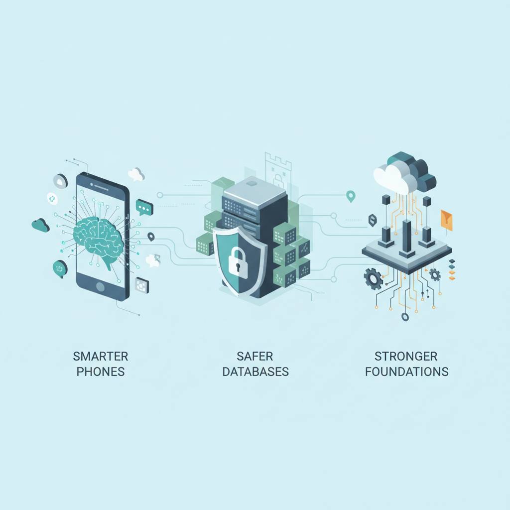 Predicting Tomorrow's Tech: Smarter Phones, Safer Databases, Stronger Foundations