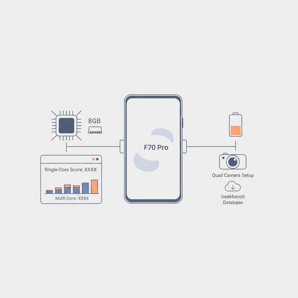 سامسونج جالكسي F70 برو: مواصفات رئيسية تظهر على Geekbench