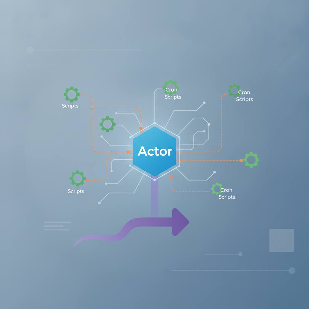 Migrate Cron Scripts to Actor Architecture: No Rewrites Needed!